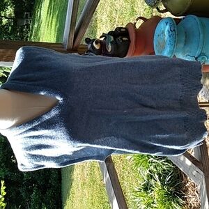 Blue Jeff Lamb 75% Virginia lambswool sweater vest grandpa